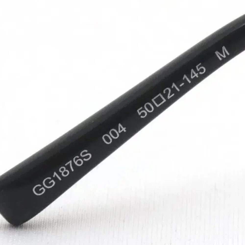 NWT Gucci GG1876S-004 Black 50mm Sunglasses